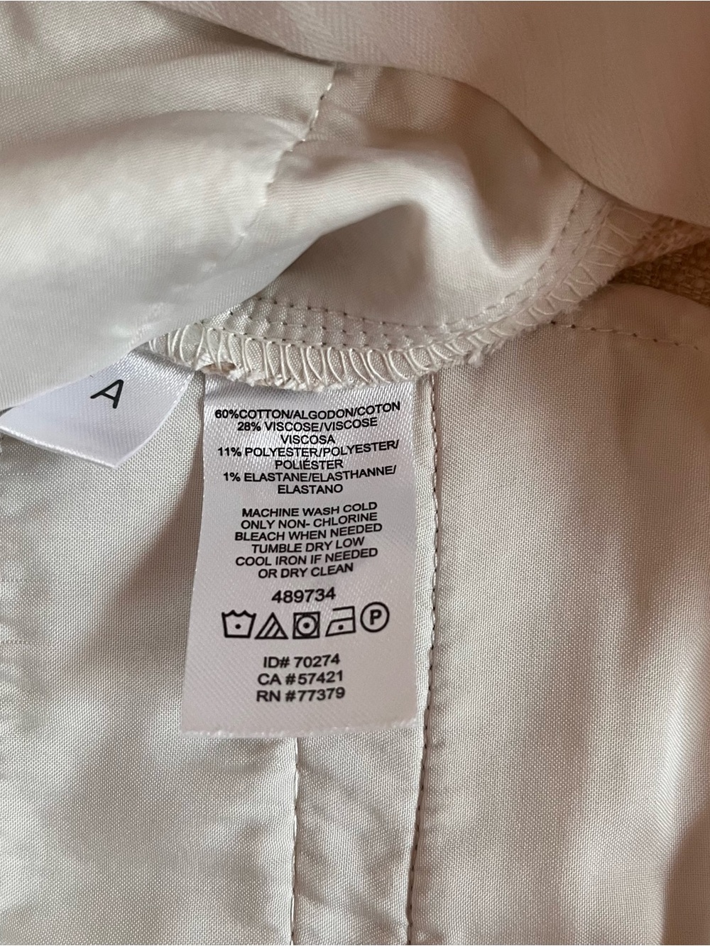 NWT Ann Taylor Beige Textured The Ankle Pant Business Casual Career Preppy Sz 8 - Picture 8 of 11